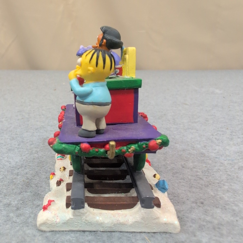 The Simpsons Have A Squishee Christmas Express Train Sculpture Apu Ralph - Picture 4 of 5